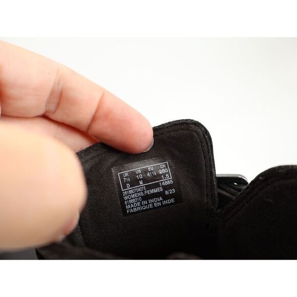 Clarks Women's Maye Strap Boot Size 10 Black Leather Block Heel Comfy Ankle - Picture 11 of 13